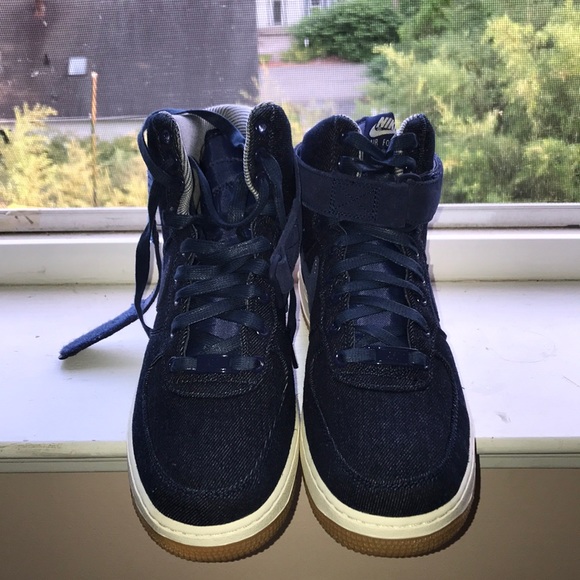 nike denim high tops